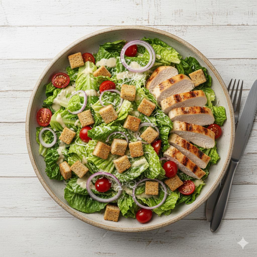 سالاد سزار دیابتی و اقتصادی