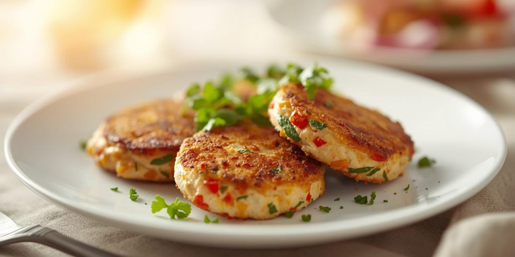 غذای دیابتی: کتلت مرغ و سبزیجات