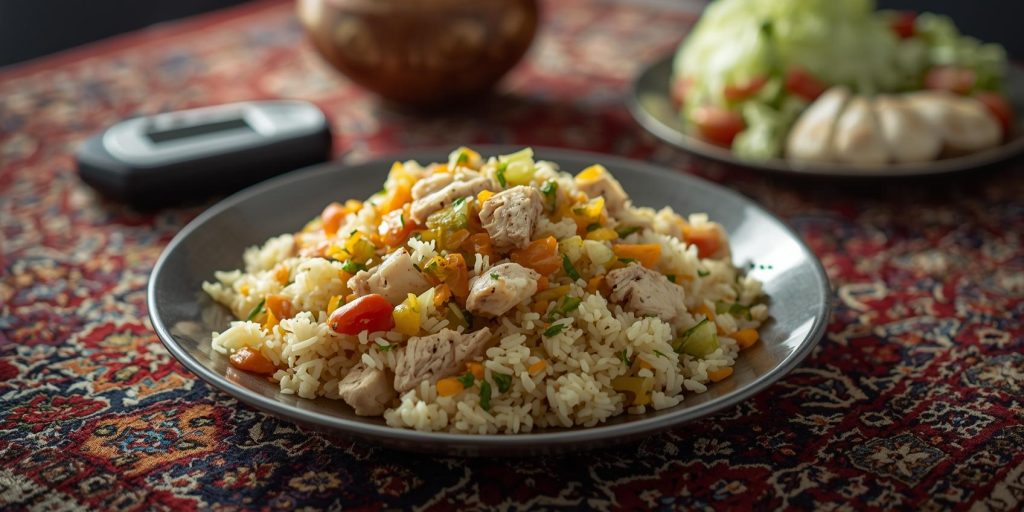 ناهار خوشمزه دیابتی کلم پلو شیرازی